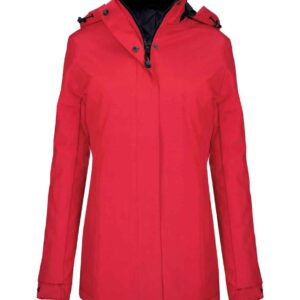 Kariban Ladies Parka Jacket | Red