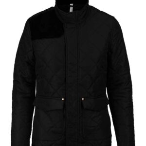 Kariban Ladies Quilted Jacket | Black/Black
