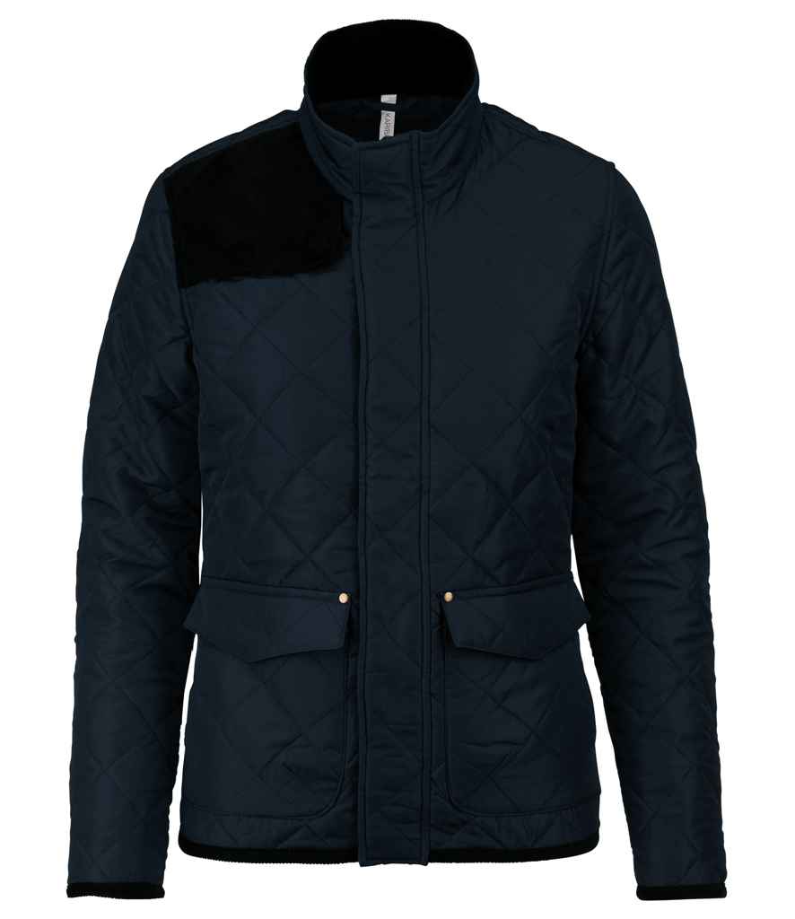 Kariban Ladies Quilted Jacket | Navy/Black