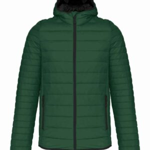 Kariban Lightweight Hooded Padded Jacket | Forest Green
