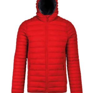 Kariban Lightweight Hooded Padded Jacket | Red