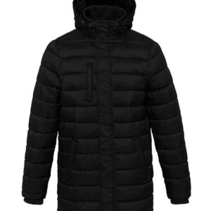 Kariban Lightweight Long Padded Parka Jacket | Black