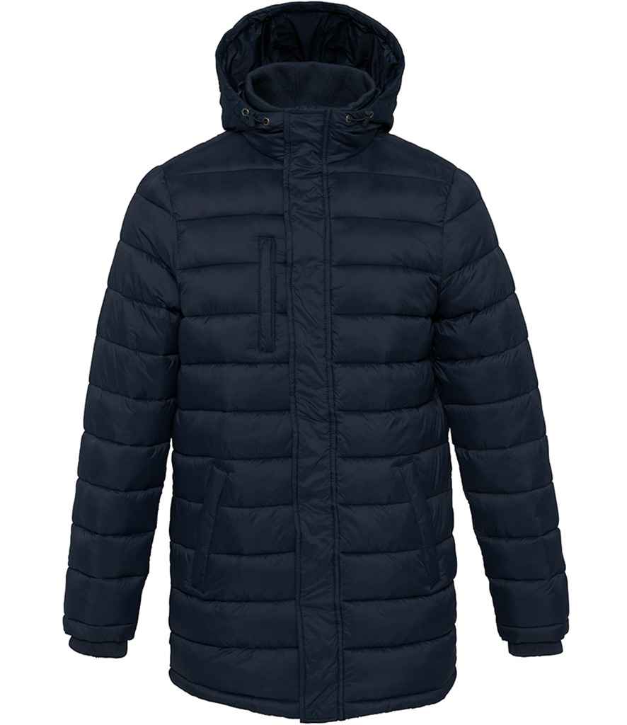 Kariban Lightweight Long Padded Parka Jacket | Navy