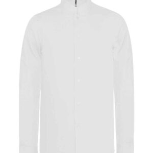 Kariban Long Sleeve Mandarin Collar Shirt | White