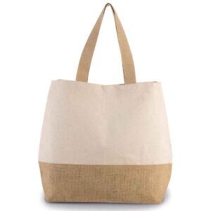 Kimood Canvas & Jute Shopper | Natural/Natural