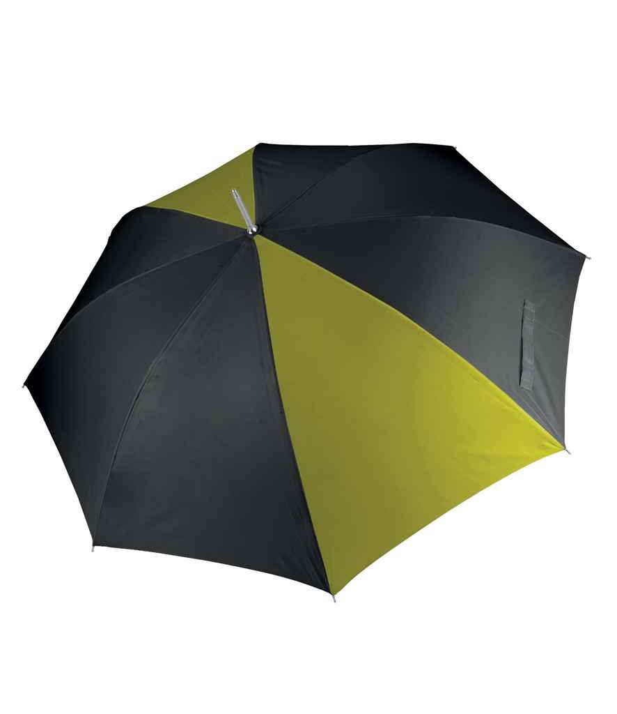 Kimood Golf Umbrella | Black/Burnt Lime