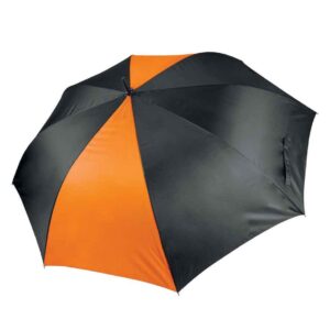 Kimood Large Golf Umbrella | Black/Orange