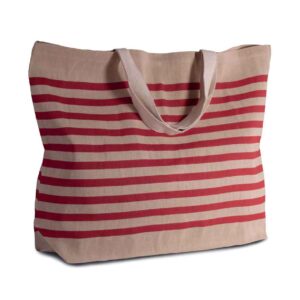 Kimood Large Juco Bag | Natural/Red