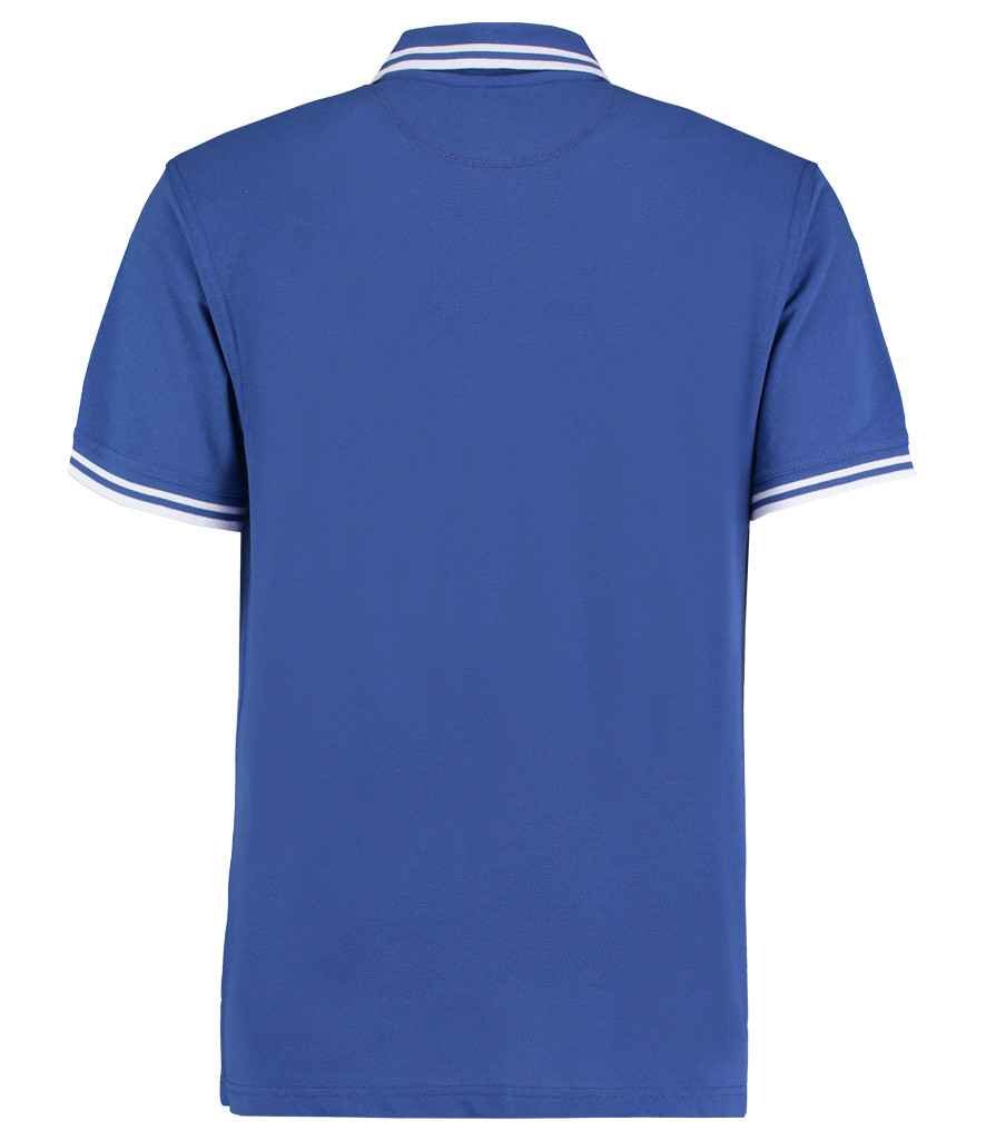 Kustom Kit Contrast Tipped Poly/Cotton Piqué Polo Shirt | Royal Blue/White - Image 2