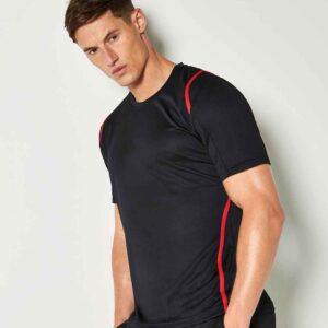 Kustom Kit Cooltex® T-Shirt | Black/Red