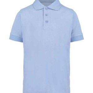 Kustom Kit Kids Klassic Poly/Cotton Piqué Polo Shirt | Light Blue