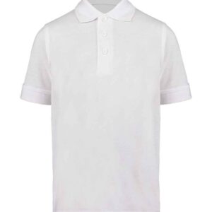 Kustom Kit Kids Klassic Poly/Cotton Piqué Polo Shirt | White