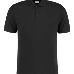 Kustom Kit Klassic Slim Fit Poly/Cotton Piqué Polo Shirt | Black