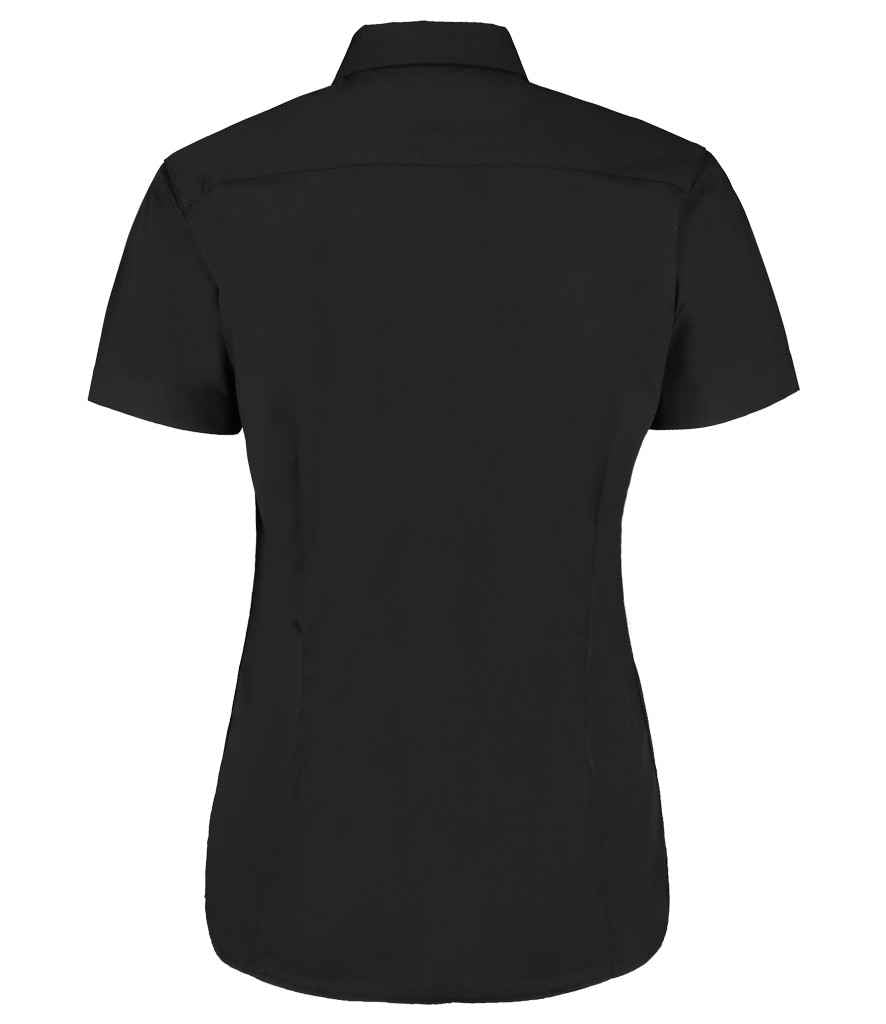 Kustom Kit Ladies Short Sleeve Classic Fit Workforce Shirt | Black - Image 3