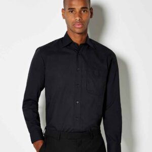Kustom Kit Long Sleeve Classic Fit Business Shirt | Dark Navy