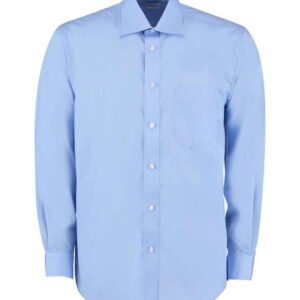 Kustom Kit Long Sleeve Classic Fit Business Shirt | Light Blue