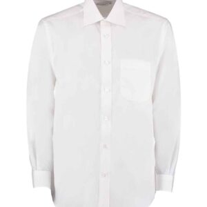 Kustom Kit Long Sleeve Classic Fit Business Shirt | White