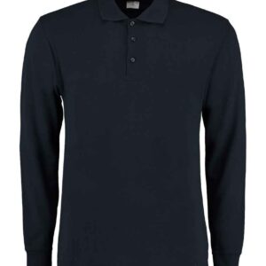 Kustom Kit Long Sleeve Poly/Cotton Piqué Polo Shirt | Navy