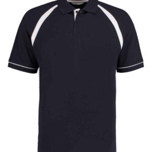 Kustom Kit Oak Hill Cotton Piqué Polo Shirt | Navy/White