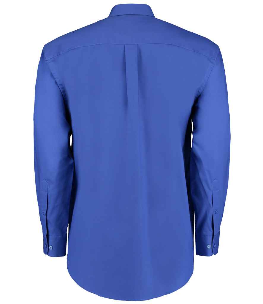 Kustom Kit Premium Long Sleeve Classic Fit Oxford Shirt | Royal Blue - Image 2