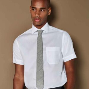 Kustom Kit Premium Short Sleeve Classic Fit Non-Iron Shirt | White