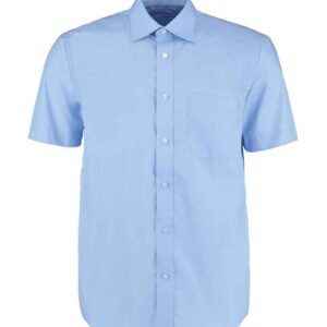 Kustom Kit Short Sleeve Classic Fit Business Shirt | Light Blue