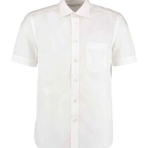 Kustom Kit Short Sleeve Classic Fit Business Shirt | White
