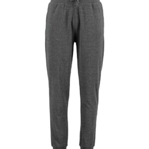 Kustom Kit Slim Fit Sweat Pants | Dark Grey Marl