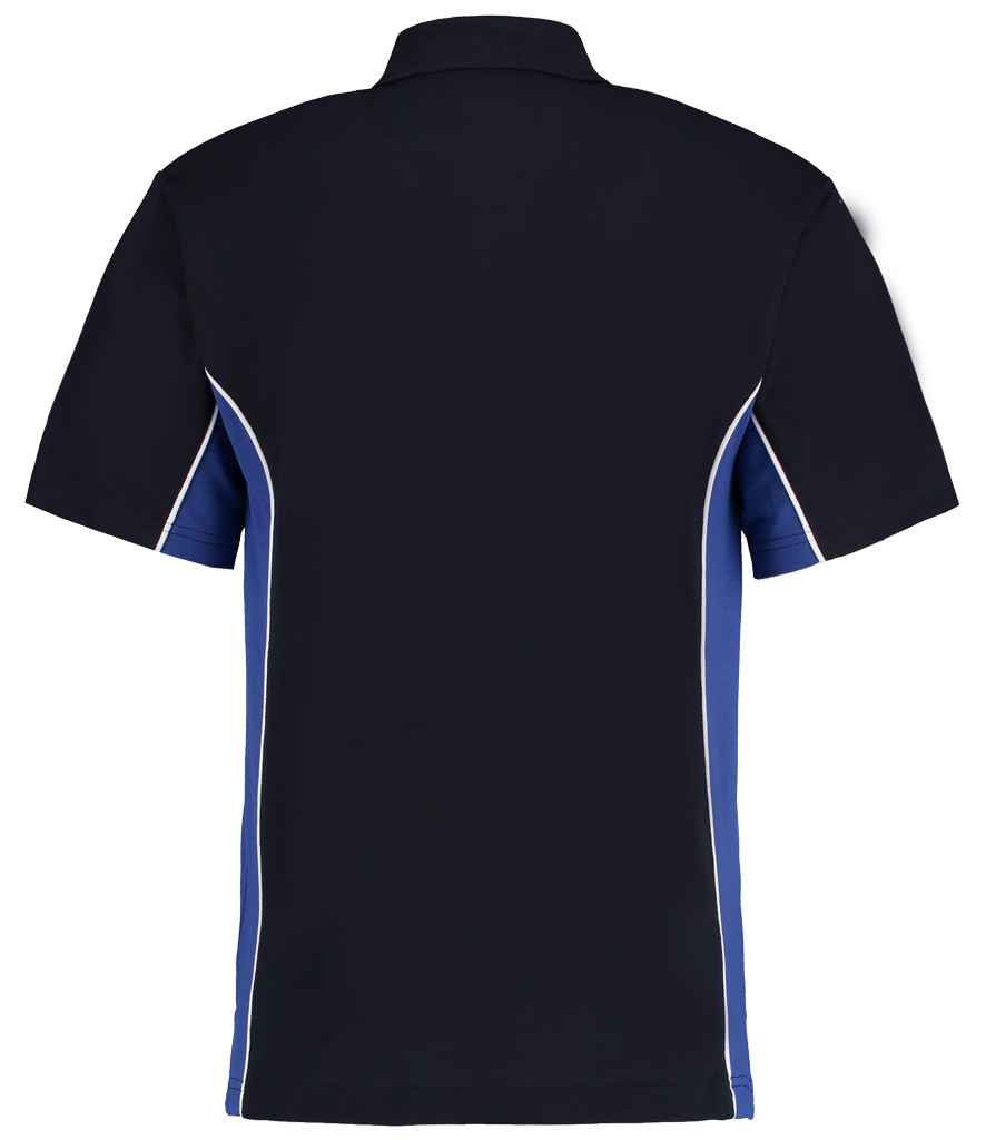 Kustom Kit Track Poly/Cotton Piqué Polo Shirt | Navy/Royal Blue - Image 2