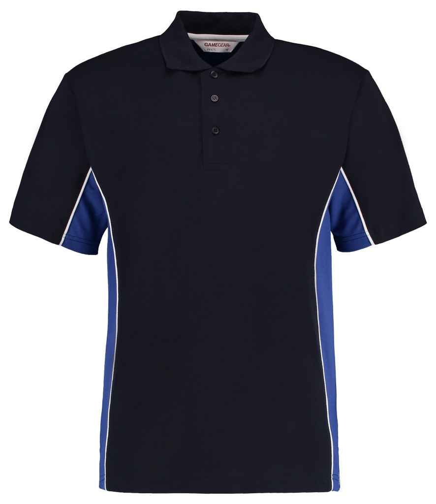 Kustom Kit Track Poly/Cotton Piqué Polo Shirt | Navy/Royal Blue