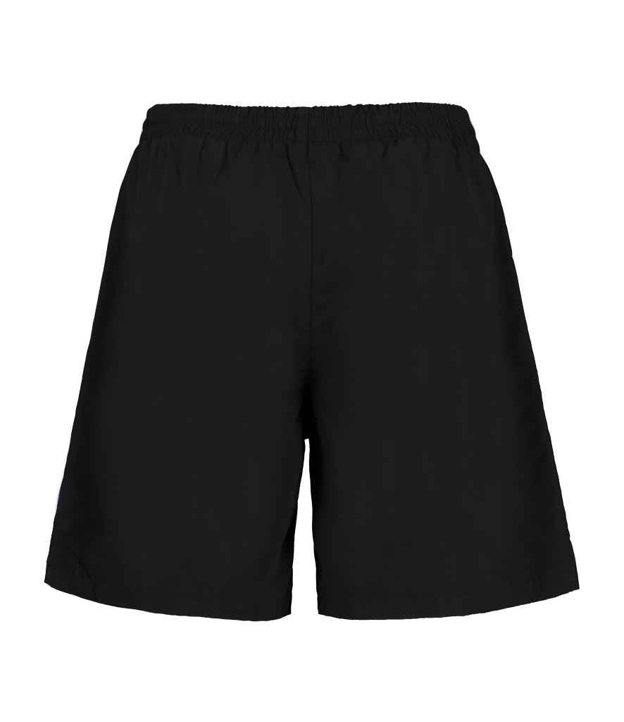 Kustom Kit Track Shorts | Black/White - Image 2