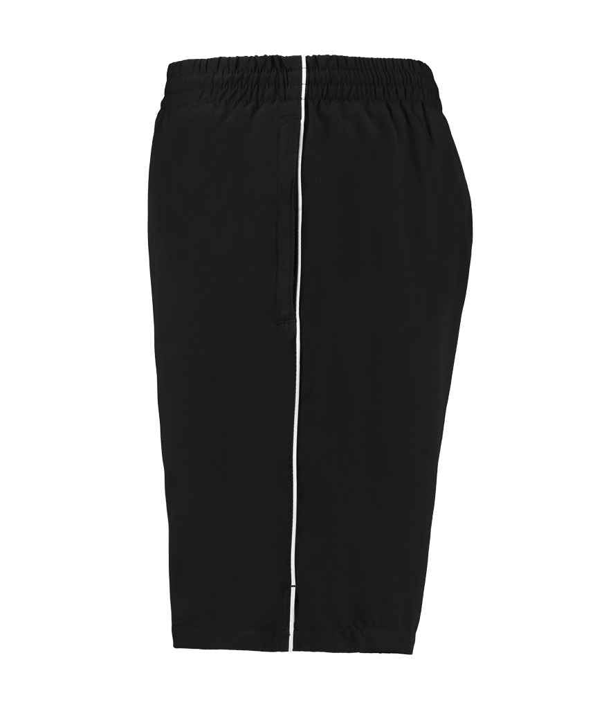 Kustom Kit Track Shorts | Black/White - Image 3