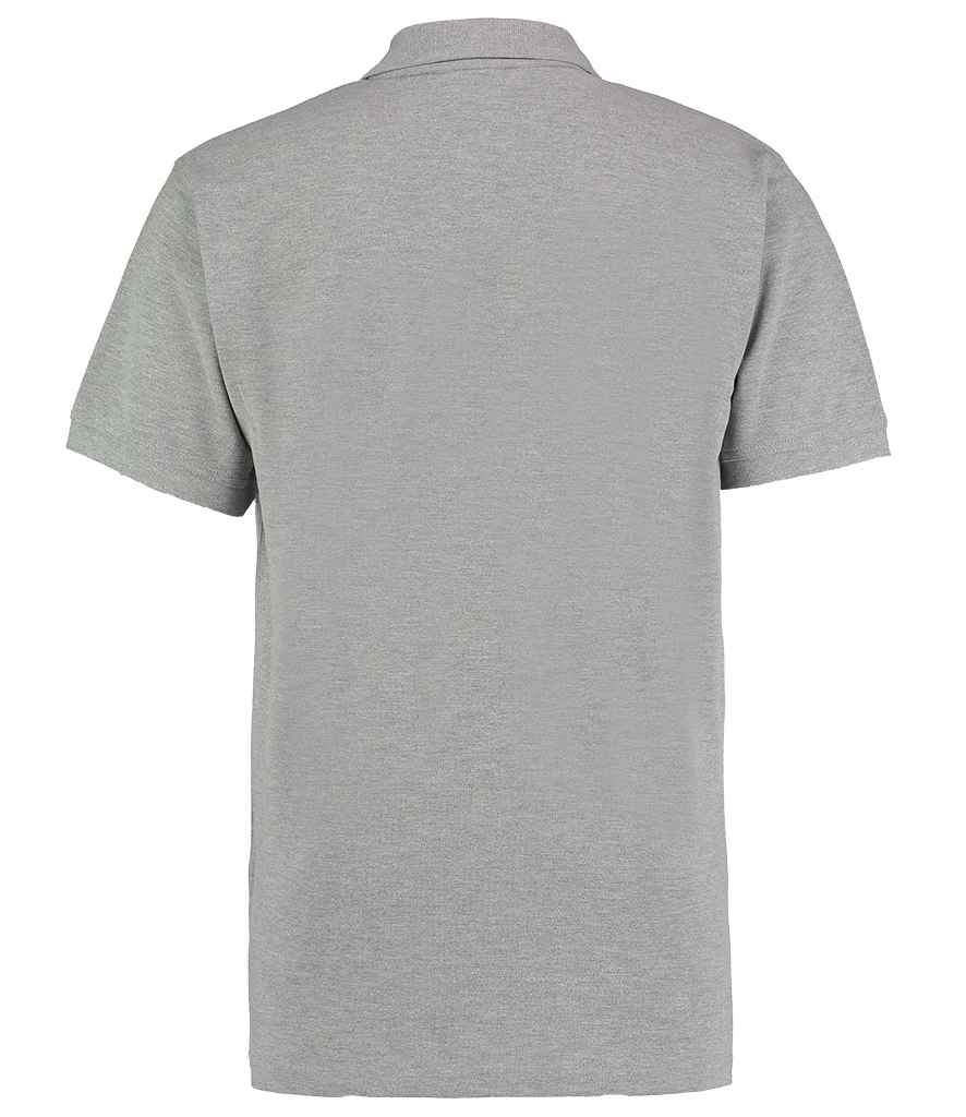 Kustom Kit Workwear Piqué Polo Shirt | Heather Grey - Image 2