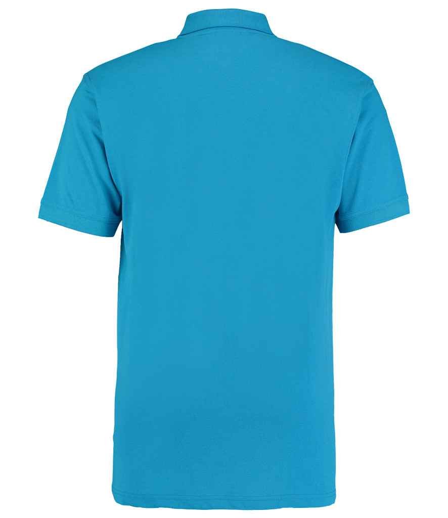 Kustom Kit Workwear Piqué Polo Shirt | Turquoise Blue - Image 2