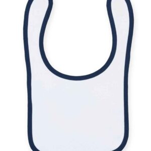 Larkwood Baby/Toddler Bib | White/Navy