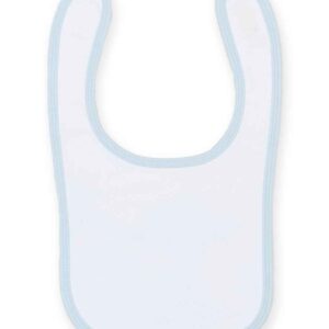 Larkwood Baby/Toddler Bib | White/Pale Blue