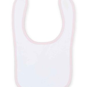 Larkwood Baby/Toddler Bib | White/Pale Pink