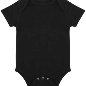 Larkwood Essential Short Sleeve Baby Bodysuit | Black