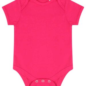 Larkwood Essential Short Sleeve Baby Bodysuit | Fuchsia