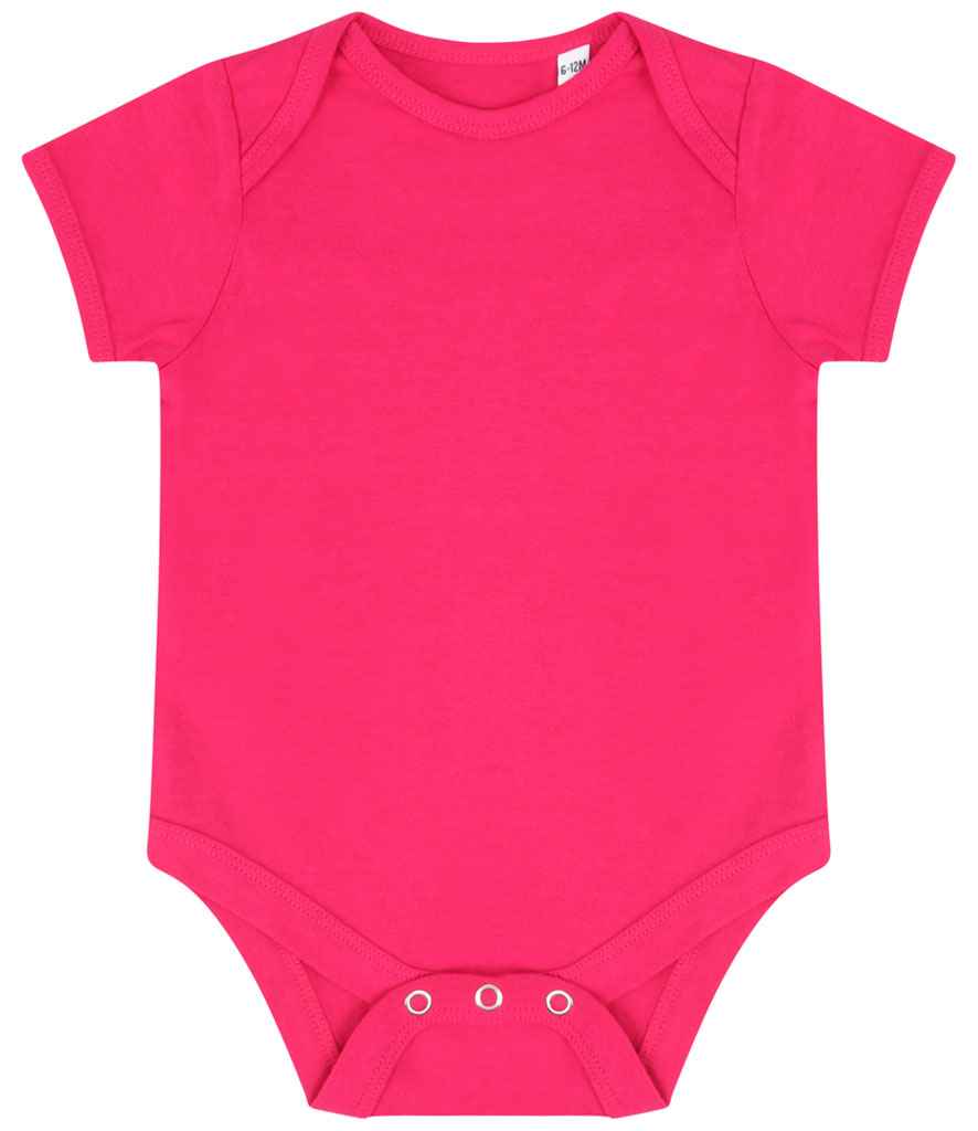 Larkwood Essential Short Sleeve Baby Bodysuit | Fuchsia