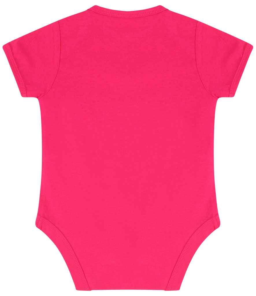 Larkwood Essential Short Sleeve Baby Bodysuit | Fuchsia - Image 2
