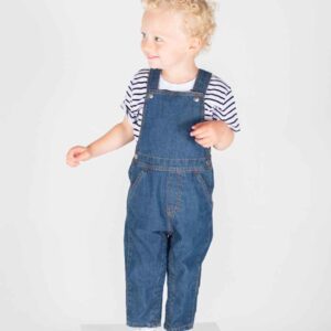 Larkwood Kids Denim Dungarees | Blue Denim