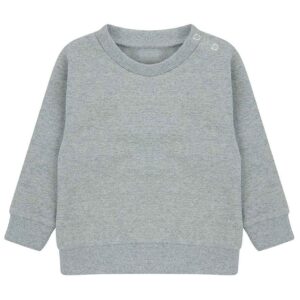 Larkwood Kids Sustainable Sweatshirt | Heather Grey