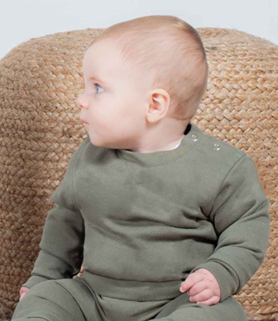 Larkwood Kids Sustainable Sweatshirt | Khaki - Image 2