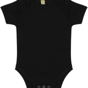 Larkwood Short Sleeve Baby Bodysuit | Black