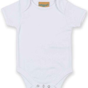 Larkwood Short Sleeve Baby Bodysuit | White