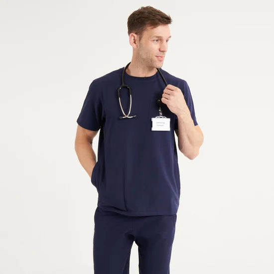 Behrens Miles Men's Scrub Top - Image 4