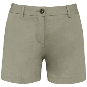 Native Spirit Ladies Chino Shorts | Almond Green