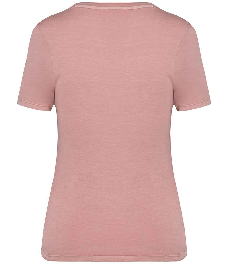Native Spirit Ladies Faded T-Shirt | Washed Petal Rose - Image 2