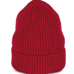 Native Spirit Merino Wool Beanie | Hibiscus Red